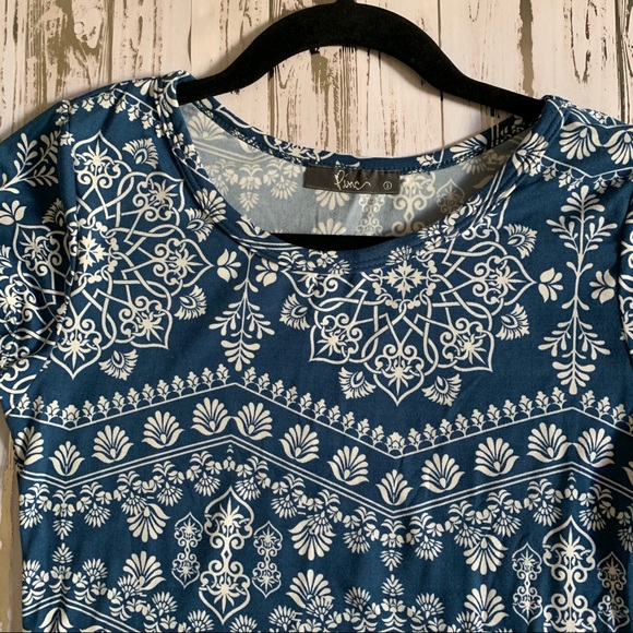 Pinc Blue Mandala Pattern Dress - Picture 2 of 2